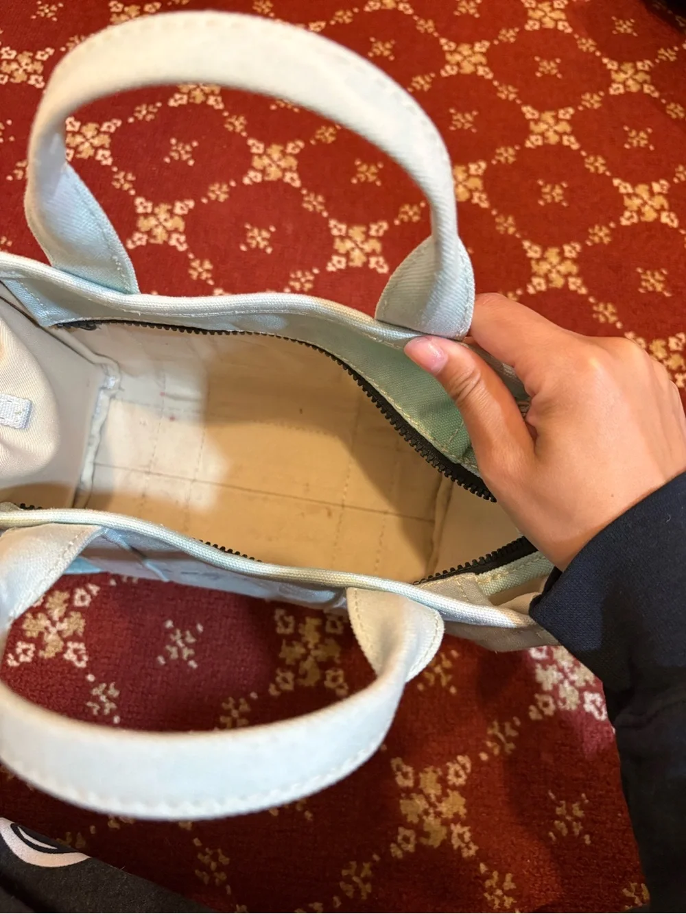 Marc Jacobs light blue Canvas Tote Bag with Removable Strap
